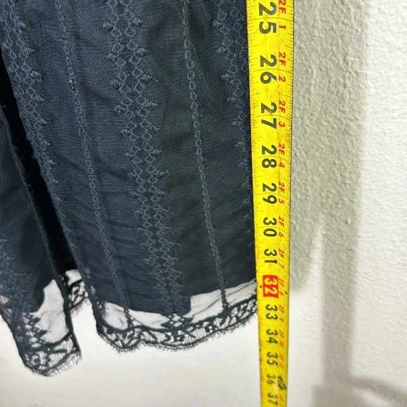 Abercrombie & Fitch Black Mini Lace Dress Spaghetti Straps in Black size XS - Picture 3 of 9